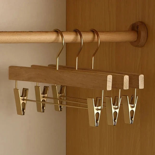 Clothes Hangers Wooden Wide Shoulder Set of 3