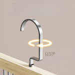 Clothes Hook Organizer Wood & Metal Space-Saving Multi-Hook Design