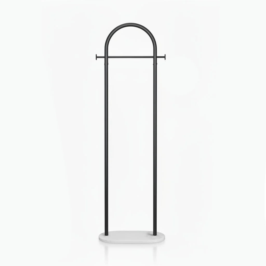 Clothes Rack Freestanding Metal Minimalist Design Gold Finish