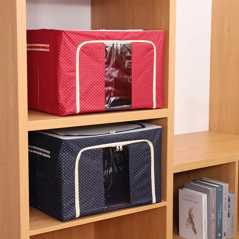 Clothes Storage Box Stackable Foldable 14.5 Gallon