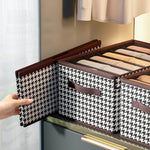 Clothes Storage Box Transparent Lid Stackable Reinforced Base