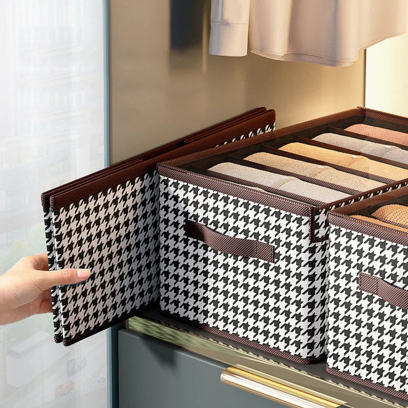 Clothes Storage Box Transparent Lid Stackable Reinforced Base