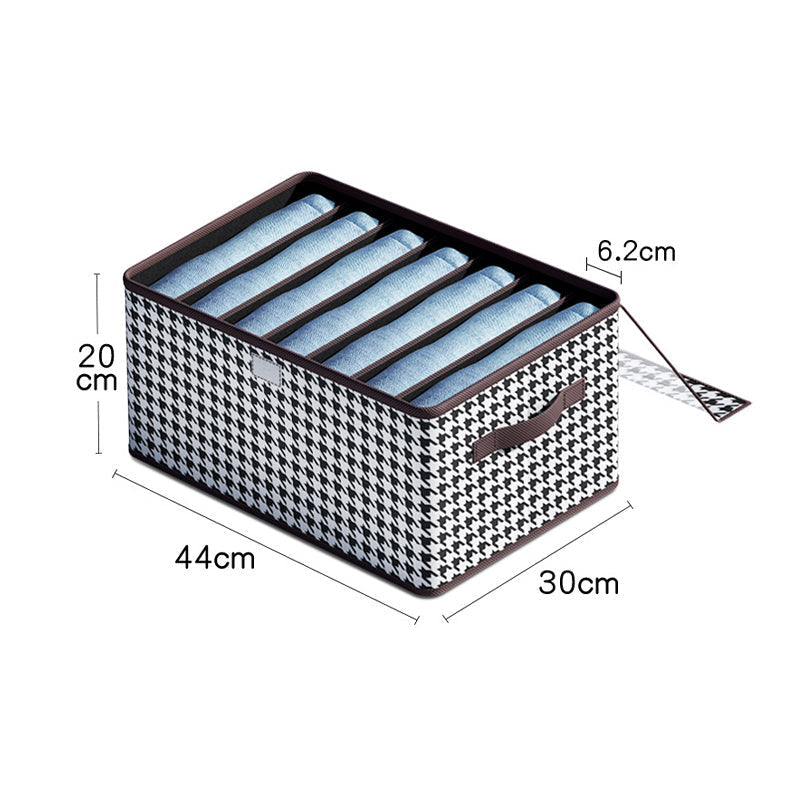 Clothes Storage Box Transparent Lid Stackable Reinforced Base