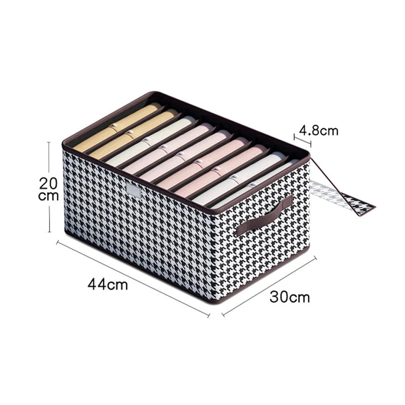 Clothes Storage Box Transparent Lid Stackable Reinforced Base