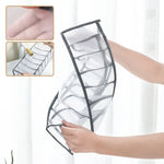 Clothing Drawer Organizer Compartmented Foldable Mesh Fabric