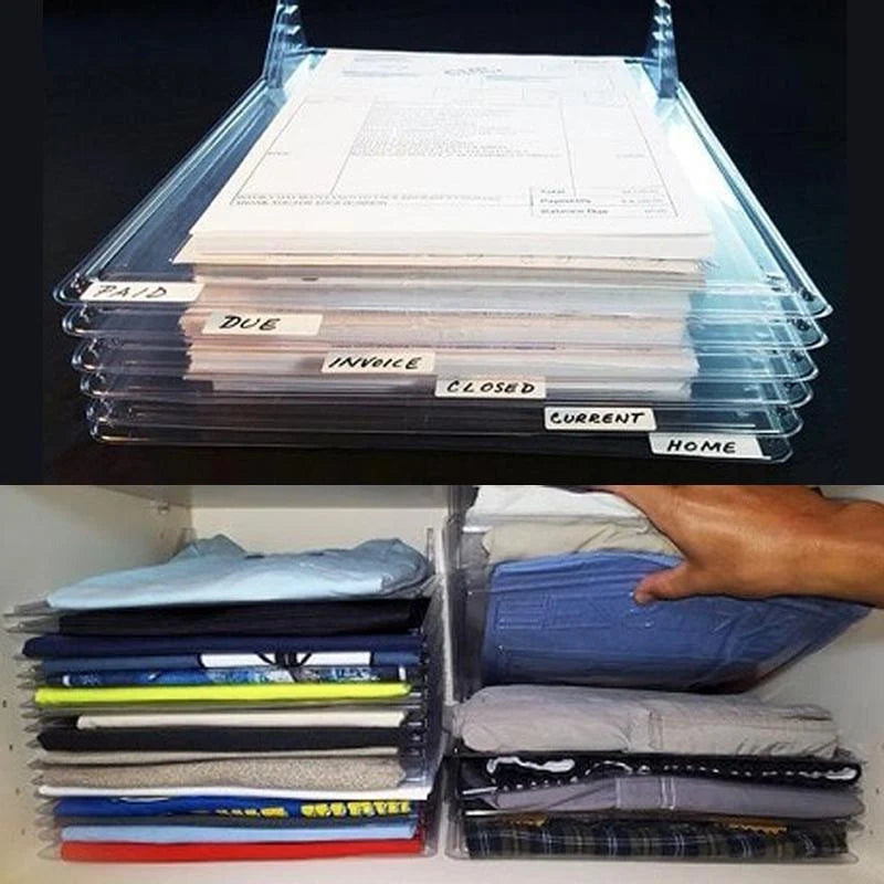 Clothing Organizer Stackable Crease-Free Set of 10