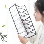 Clothing Storage Organizer Compartmented Foldable Mesh