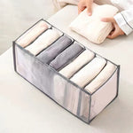 Clothing Storage Organizer Compartmented Foldable Mesh