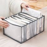 Clothing Storage Organizer Compartmented Foldable Mesh