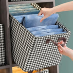 Clothing Storage Organizer Foldable Stackable With Handles