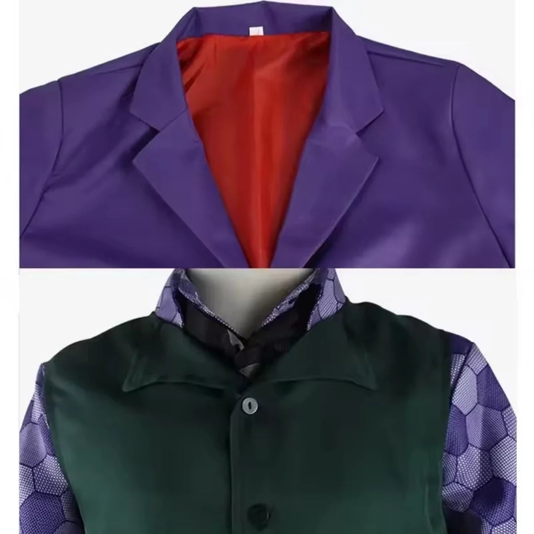 Clown Costume Jacket, Vest & Tie Set