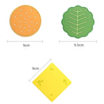 Coaster Set Burger Stack Design Non-Slip Set of 8