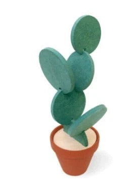 Coaster Set Cactus-Shaped Non-Slip Heat-Resistant with Storage Holder