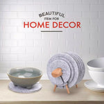 Coaster Set Felt Non-Slip Heat-Resistant