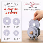Coaster Set Felt Non-Slip Heat-Resistant