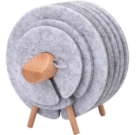 Coaster Set Felt Non-Slip Heat-Resistant