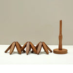 Coaster Set Tree-Shaped Heat-Resistant Wood