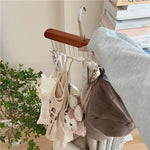 Coat Rack Stainless Steel Non-Slip Hooks 10 Garment Capacity