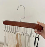 Coat Rack Stainless Steel Non-Slip Hooks 10 Garment Capacity