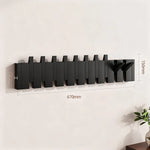 Coat Rack Wall-Mounted Beech Wood 3–12 Hooks