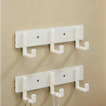 Coat Rack Wall-Mounted Metal Multiple Hooks Space-Saving