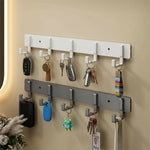 Coat Rack Wall-Mounted Metal Multiple Hooks Space-Saving