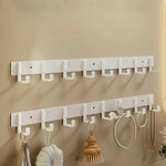 Coat Rack Wall-Mounted Metal Multiple Hooks Space-Saving