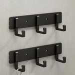 Coat Rack Wall-Mounted Metal Multiple Hooks Space-Saving