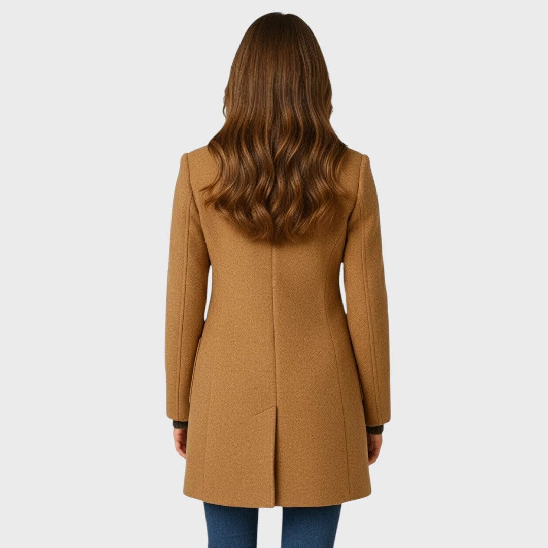 Coat Tailored Fit Button Closure Warm Fabric