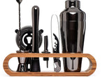 Cocktail Bar Tool Set Stainless Steel 10-Piece With Storage Stand