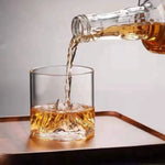 Cocktail Glass Crystal Mountain-Inspired Wide Bowl 6.8 fl oz