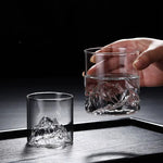 Cocktail Glass Crystal Mountain-Inspired Wide Bowl 6.8 fl oz