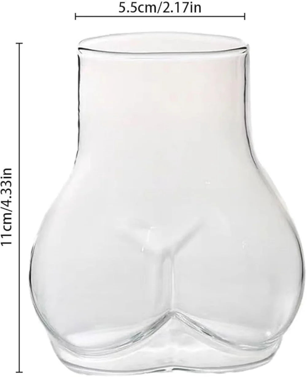 Cocktail Glass Sculpted Design Pink Gradient