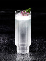 Cocktail Glass Striped Lead-Free Glass