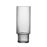 Cocktail Glass Striped Lead-Free Glass