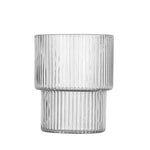 Cocktail Glass Striped Lead-Free Glass