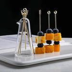 Cocktail Picks Stainless Steel Set of 6
