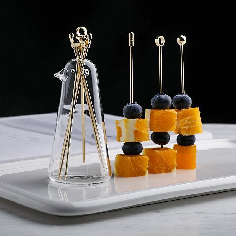 Cocktail Picks Stainless Steel Set of 6
