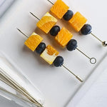 Cocktail Picks Stainless Steel Set of 6
