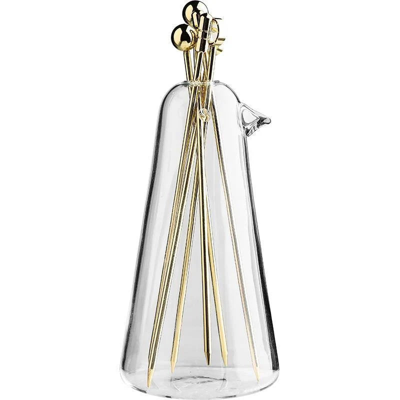 Cocktail Picks Stainless Steel Set of 6