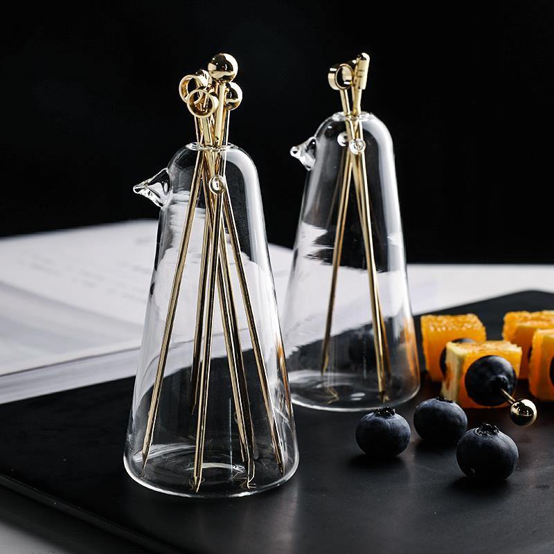 Cocktail Picks Stainless Steel Set of 6