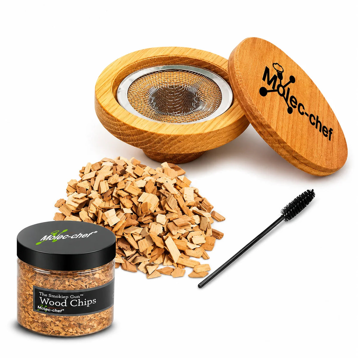 Cocktail Smoker Kit Personalized Engraved Lid With Torch & Wood Chips