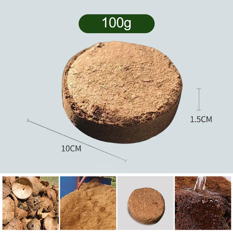 Coconut Coir Block Organic Compressed Water-Retentive & Airy