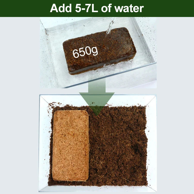 Coconut Coir Block Organic Compressed Water-Retentive & Airy