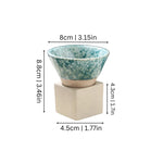 Coffee Cup Set Ceramic 3.4 Oz With Holder