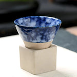 Coffee Cup Set Ceramic 3.4 Oz With Holder