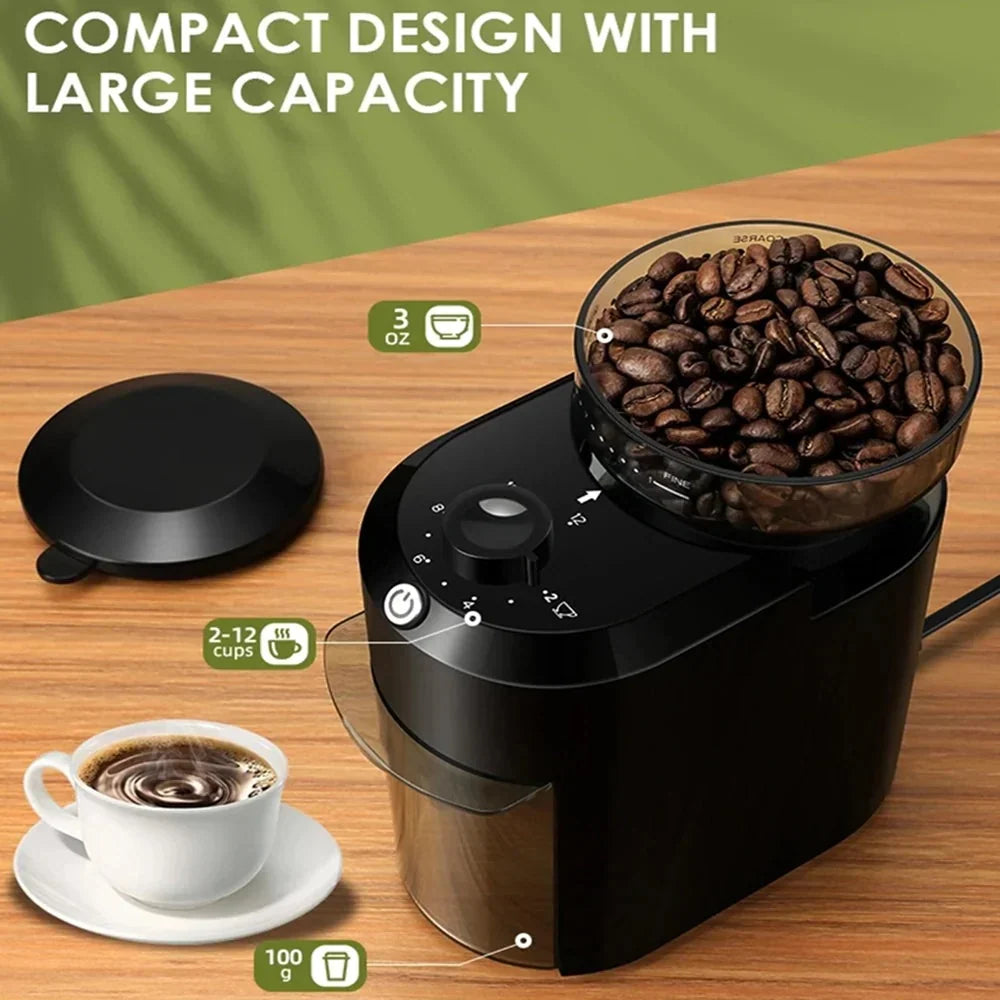 Coffee Grinder 28 Grind Settings Quiet Operation