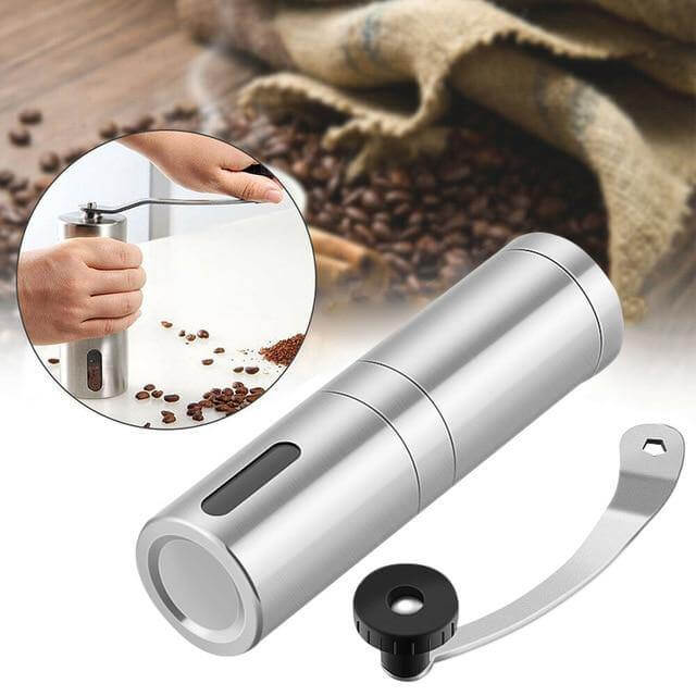 Coffee Grinder Wooden Hand Crank Adjustable Grind