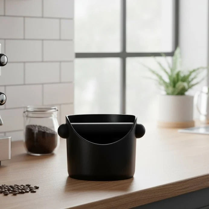Coffee Knock Box Compact Non-Slip Base Removable Bar
