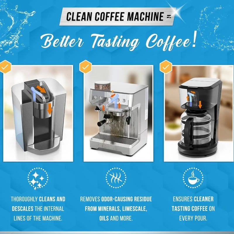 Coffee Machine Descaling Tablets Pre-Measured Multi-Pack